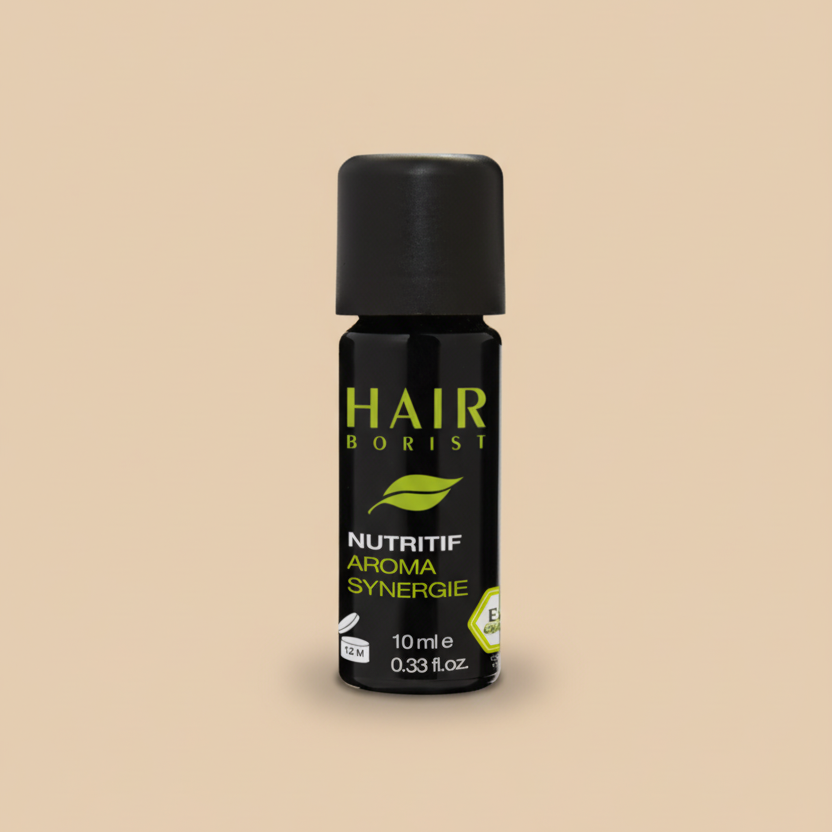 Soin aux huiles essentielles pour cheveux secs et cuir chevelu sec